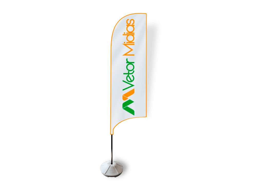 Wind Banner Modelo Vela Vetor Mídias